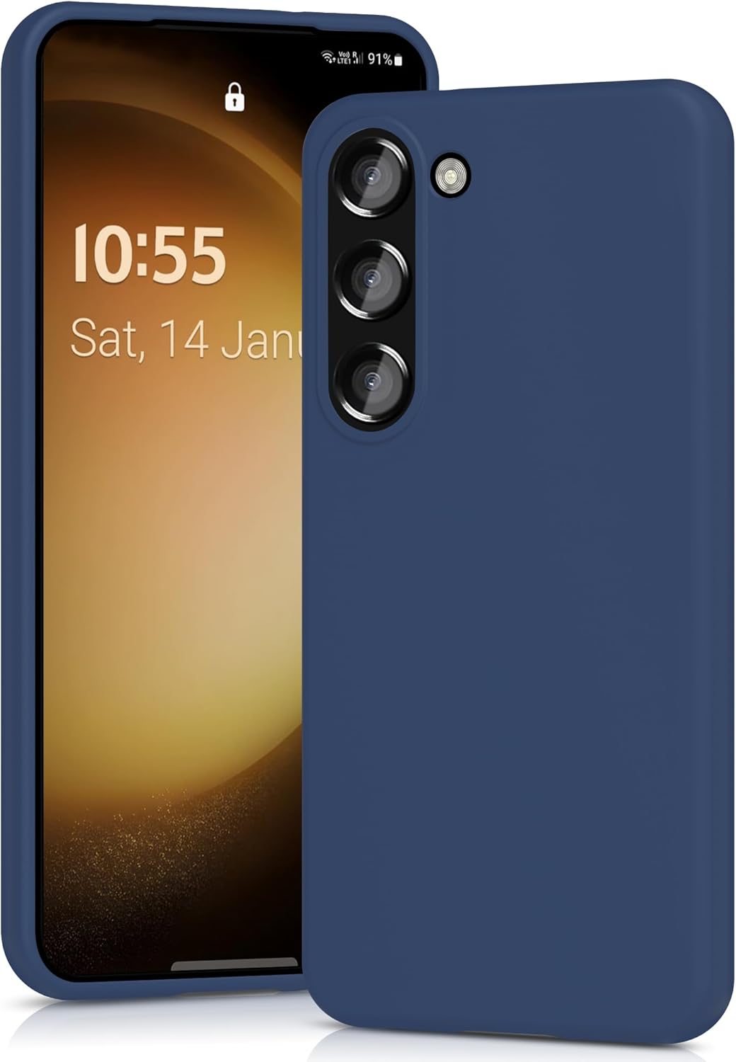 Siliconen TPU hoesje Samsung Galaxy S23 blauw