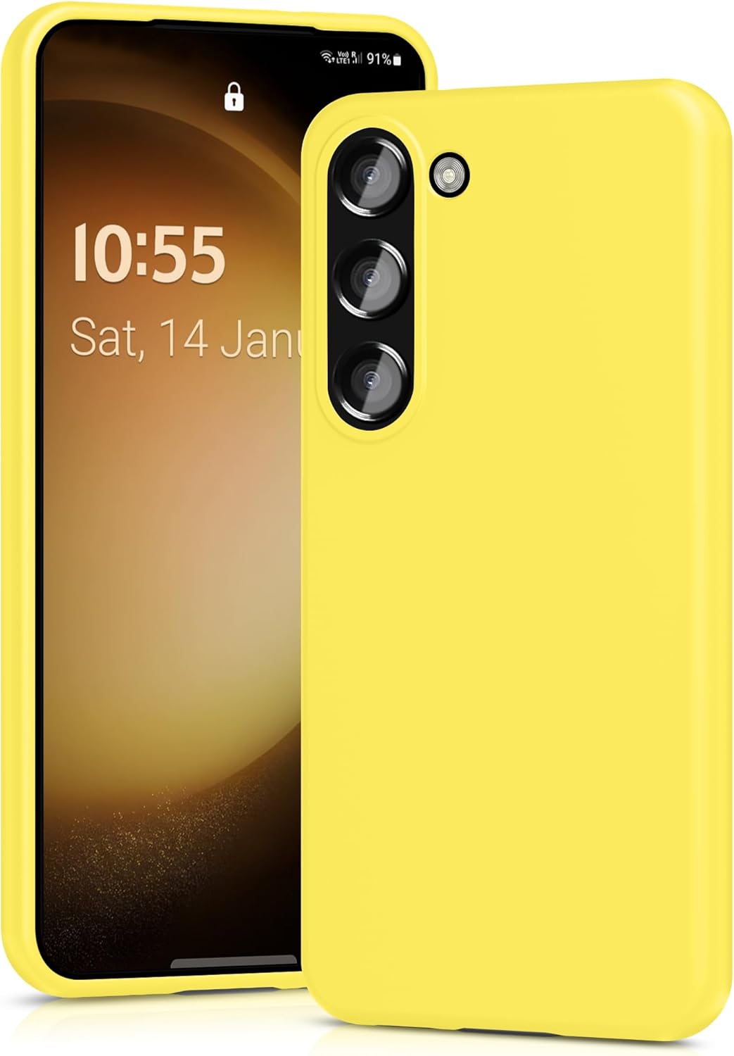Siliconen TPU hoesje Samsung Galaxy S23 geel