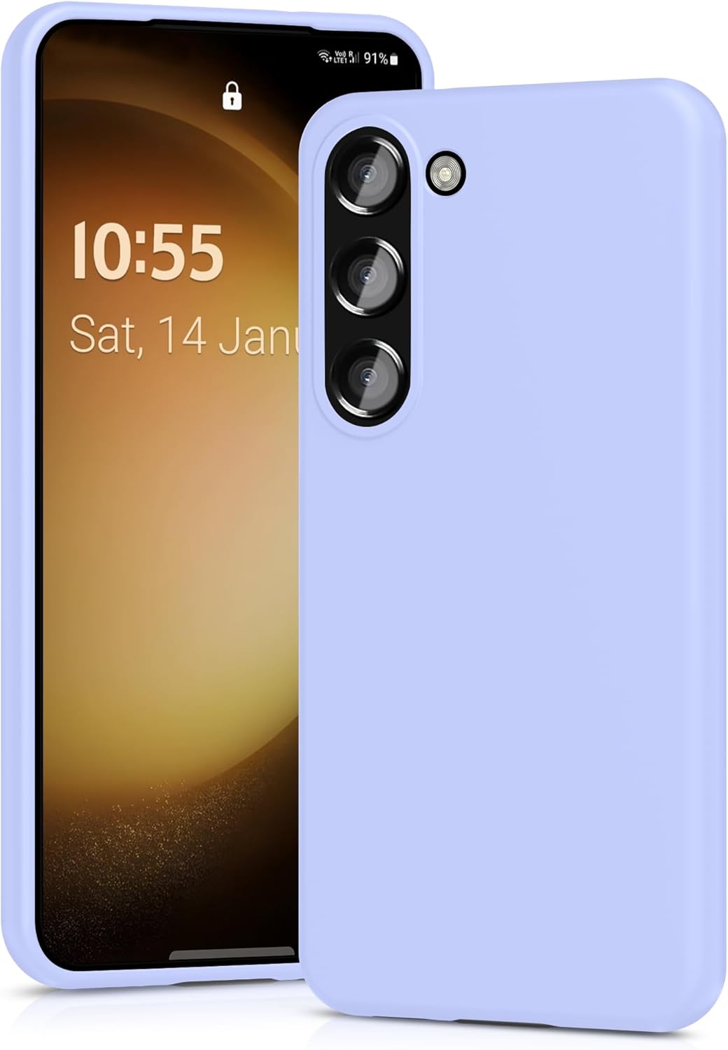 Siliconen TPU hoesje Samsung Galaxy S23+ paars