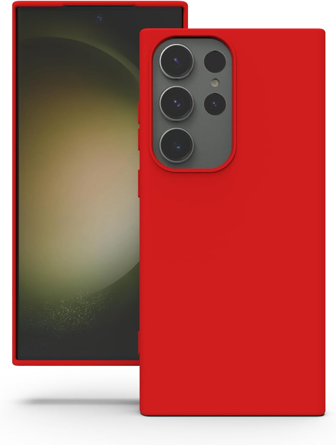 Siliconen TPU hoesje Samsung Galaxy S23 Ultra rood