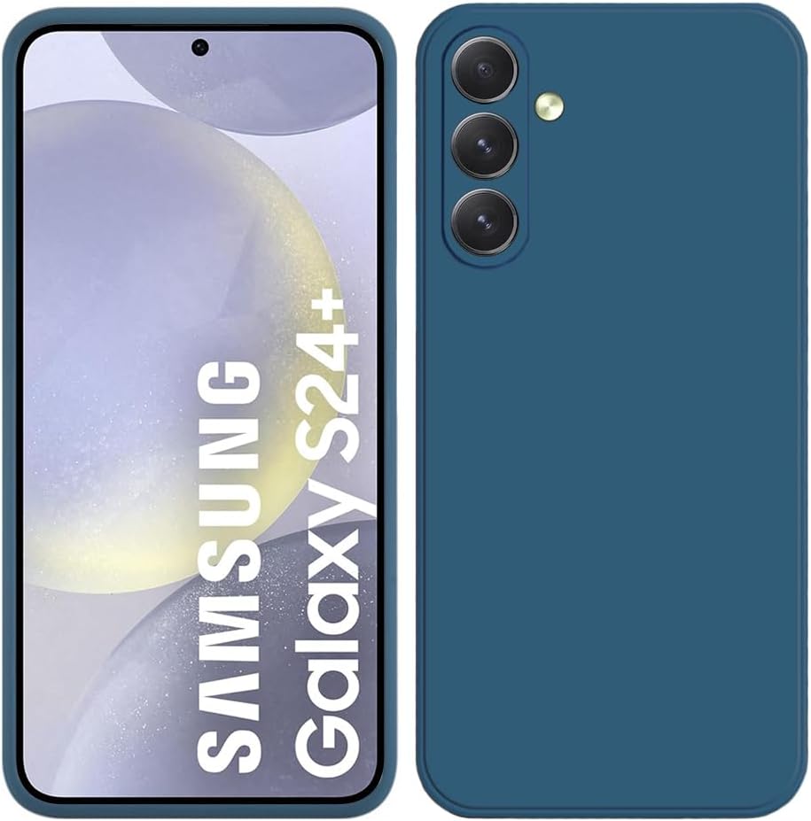 Siliconen TPU hoesje Samsung Galaxy S24+ blauw