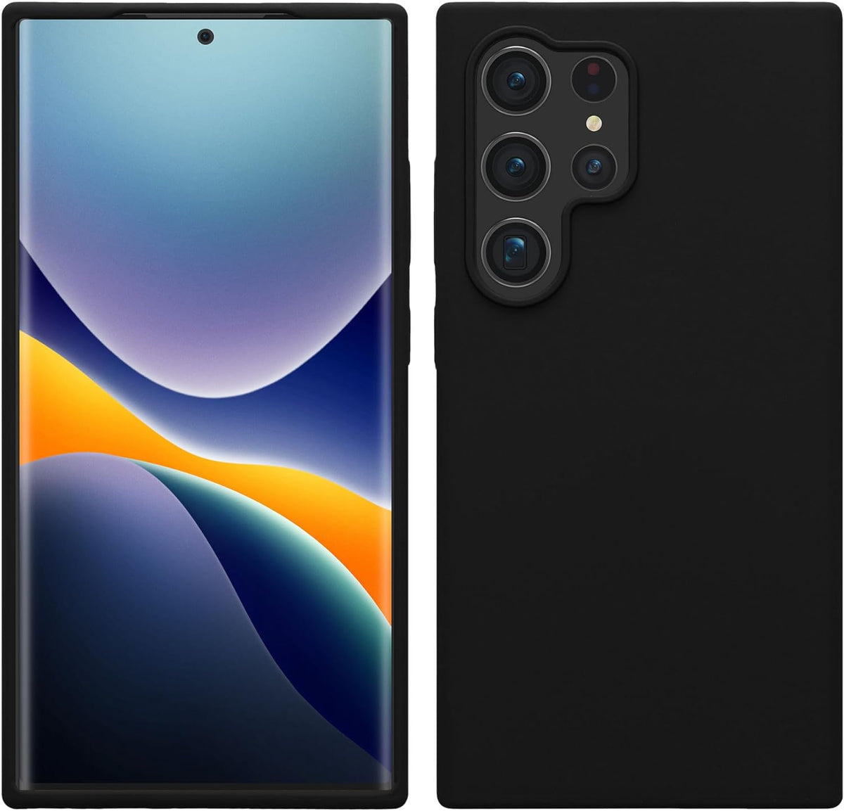 Siliconen TPU hoesje Samsung Galaxy S24 Ultra zwart