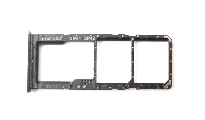 Sim kaart houder - Samsung Galaxy A30s/A50s/A70s - zwart