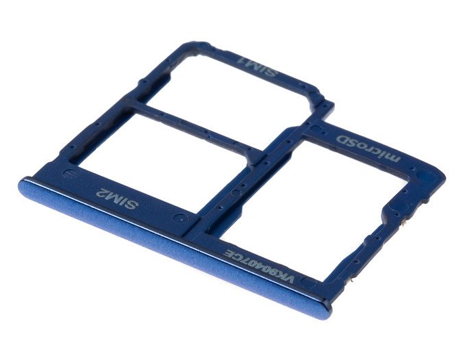 Sim kaart houder - Samsung Galaxy A40 - blauw