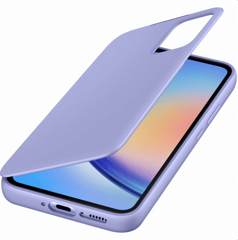 Smart Clear View cover Samsung Galaxy A35 EF-ZA356CVE paars