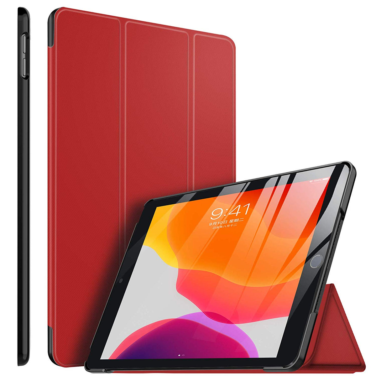 Smart cover met hard case iPad 10.2 (2019/2020/2021) rood