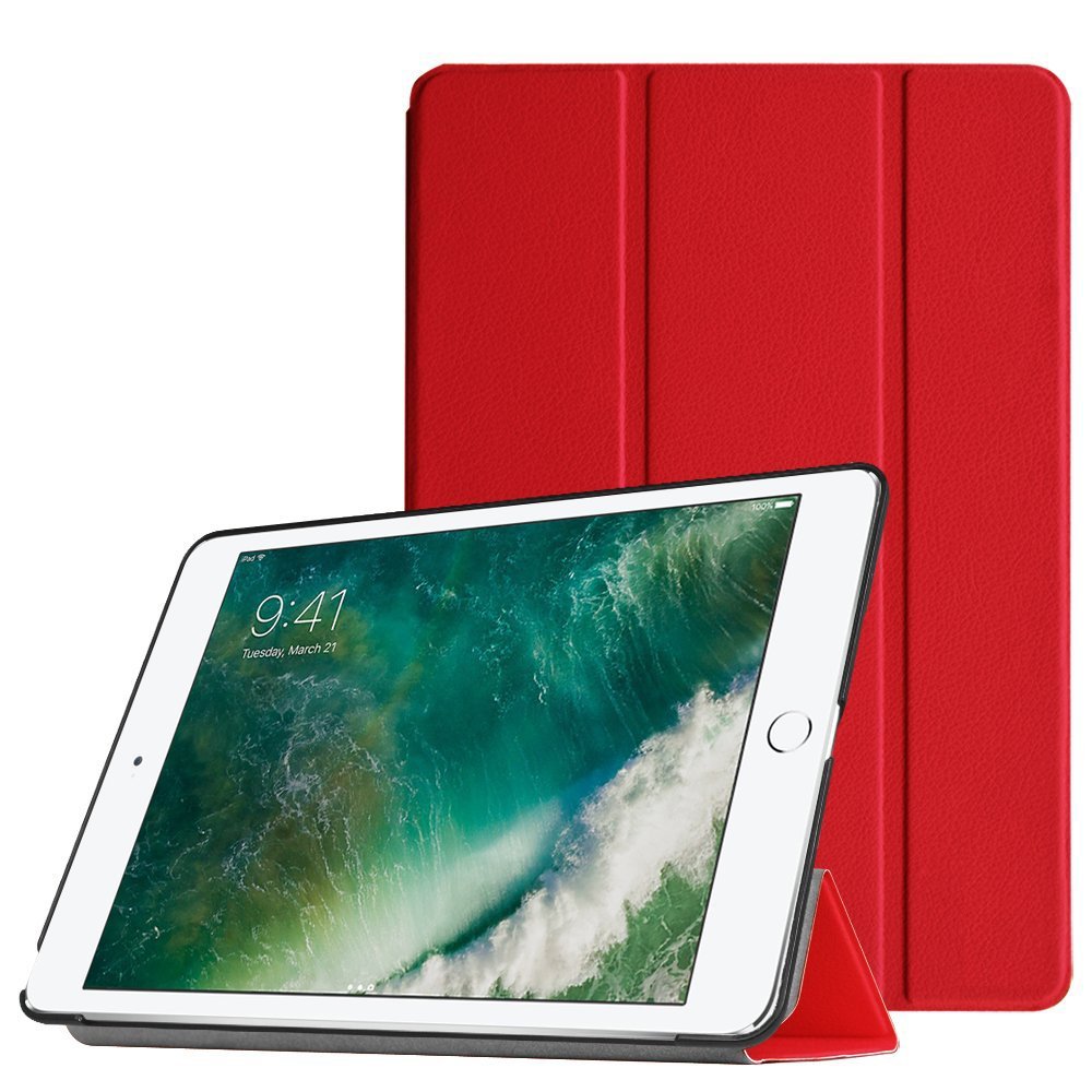 Smart cover met hard case iPad 9.7 2017/2018 rood