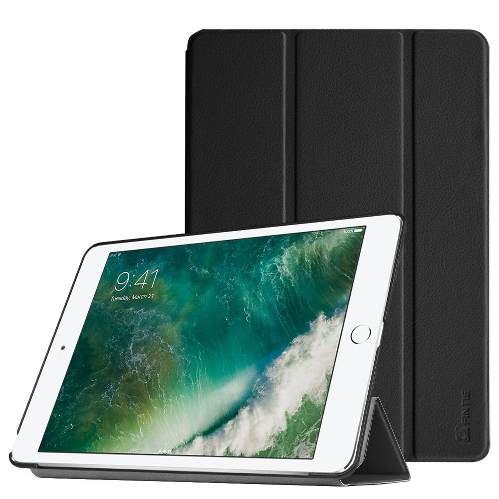 Smart cover met hard case iPad 9.7 2017/2018 zwart