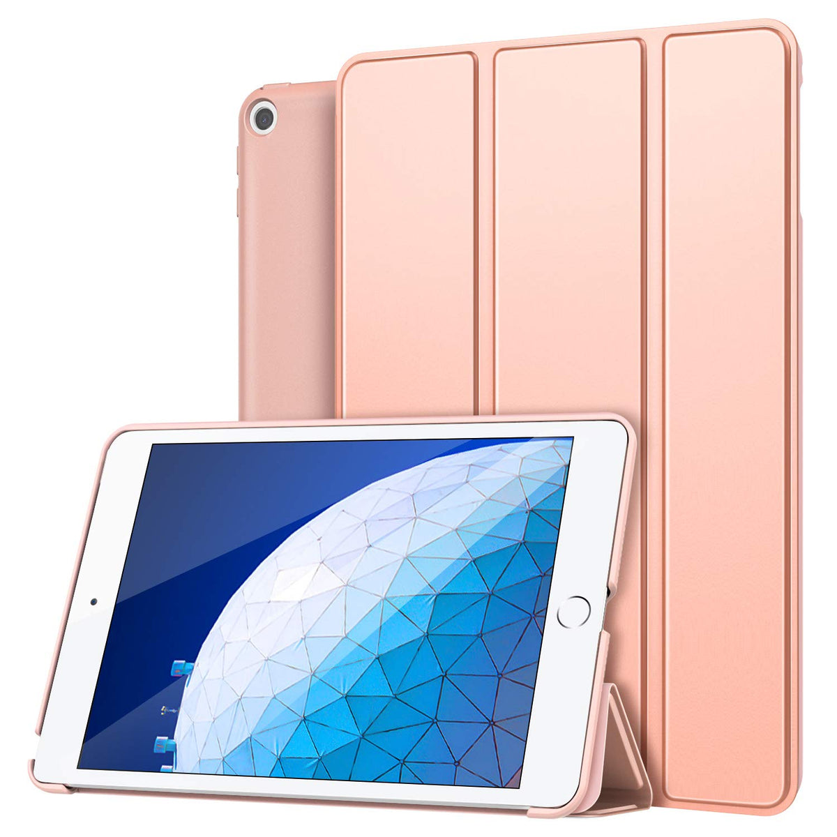 Smart cover met hard case iPad Air (2019) rose goud