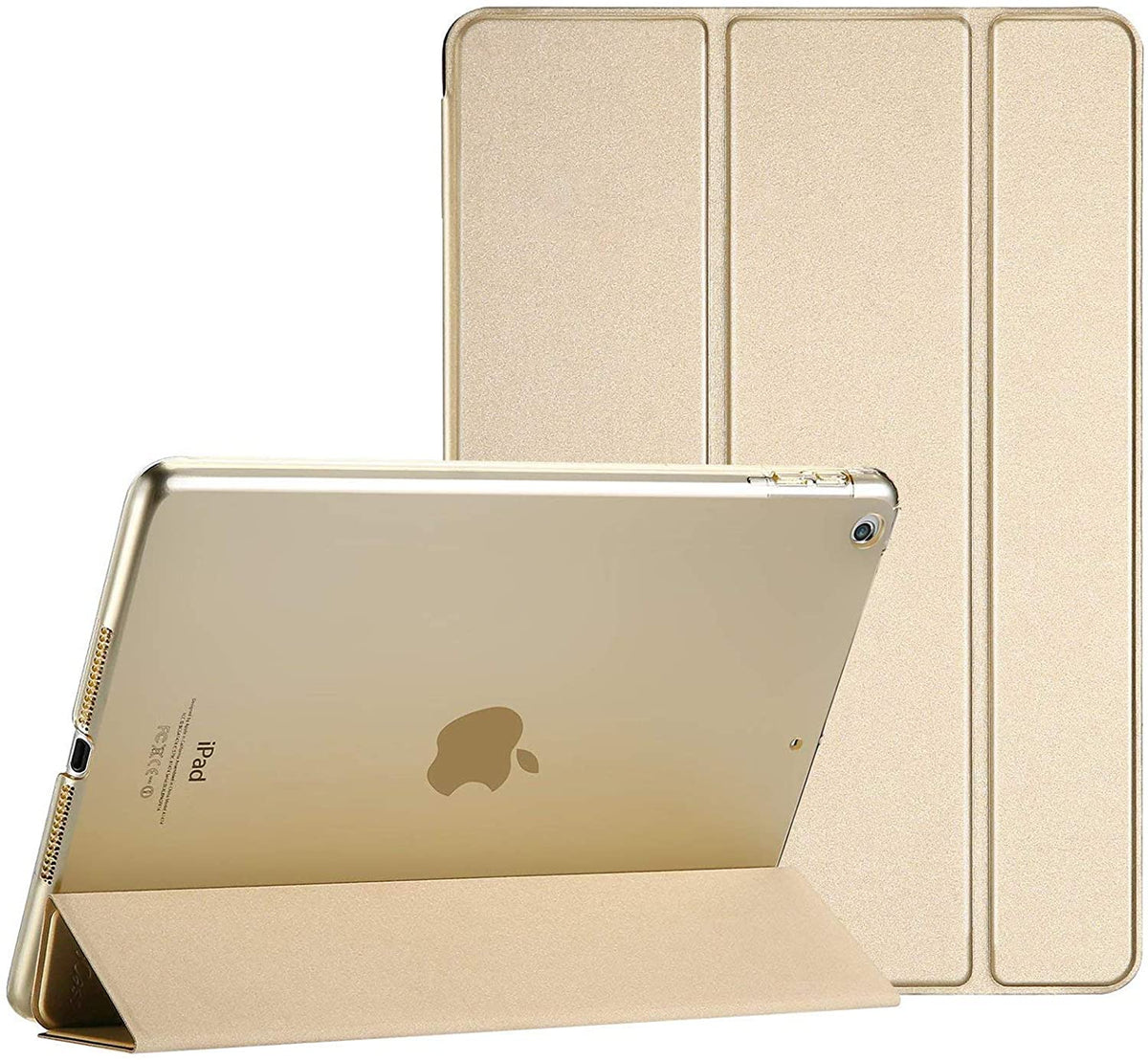 Smart cover met hard case iPad Air/Air 2 goud