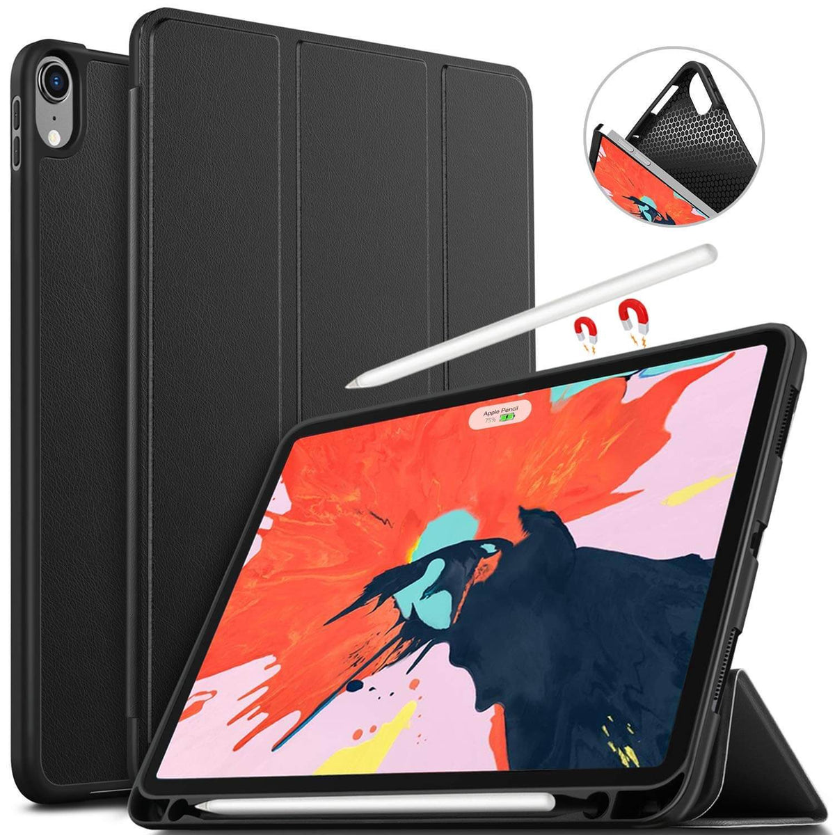 Smart cover met hard case iPad Pro 11 zwart