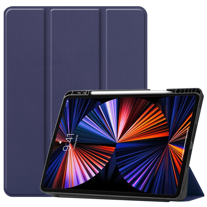 Smart cover met hard case iPad Pro 12.9 (2022/2021/2020/2018) blauw
