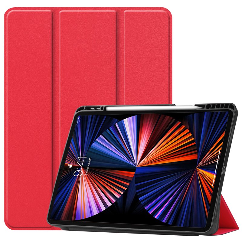 Smart cover met hard case iPad Pro 12.9 (2022/2021/2020/2018) rood