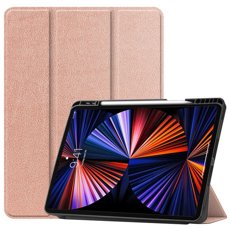 Smart cover met hard case iPad Pro 12.9 (2022/2021/2020/2018) rose goud