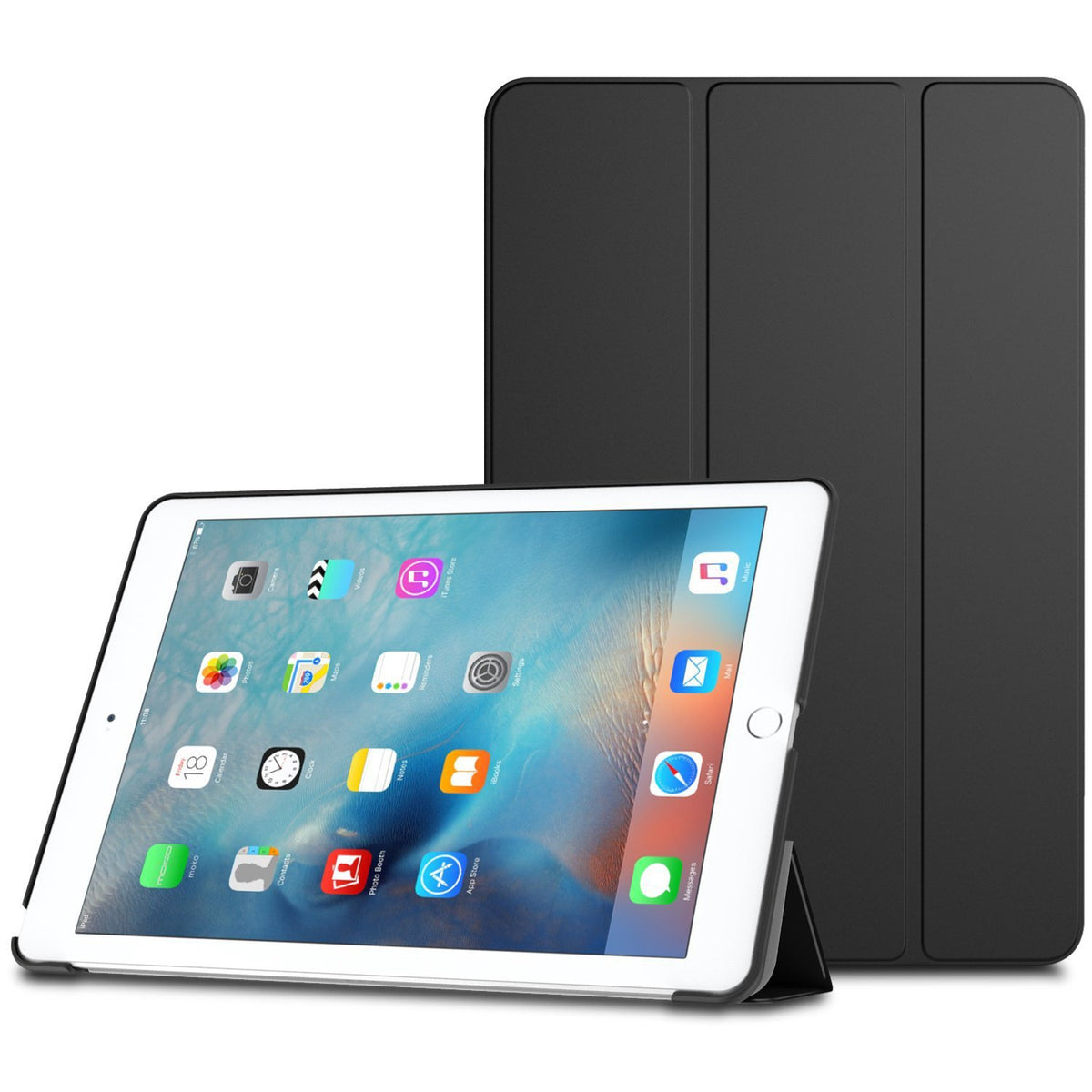 Smart cover met hard case iPad Pro 9.7 zwart