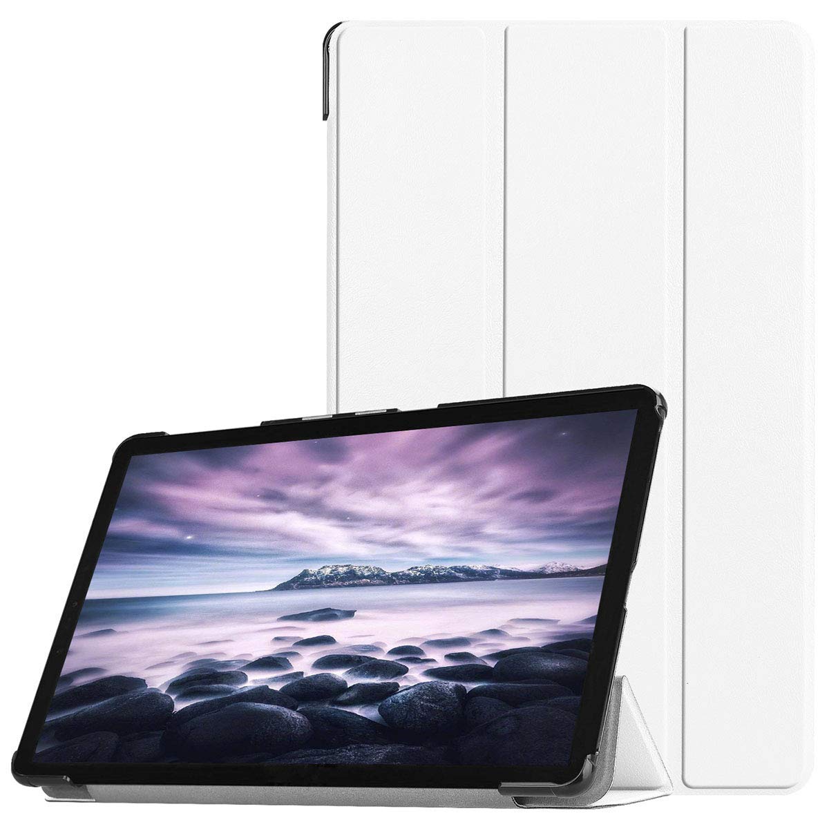 Smart cover met hard case Samsung Galaxy Tab A 10.1 (2019) wit