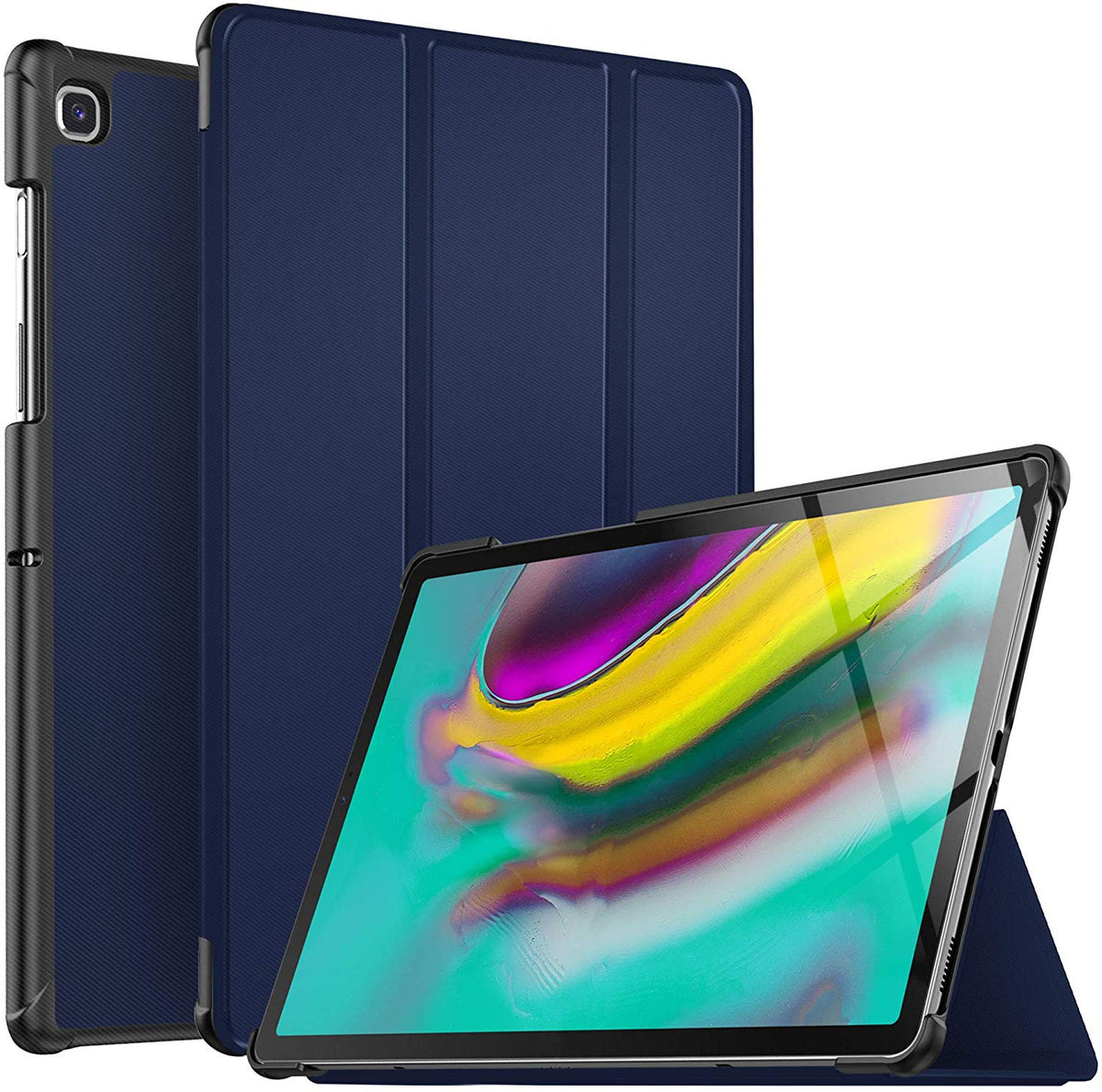 Smart cover met hard case Samsung Galaxy Tab S5e blauw