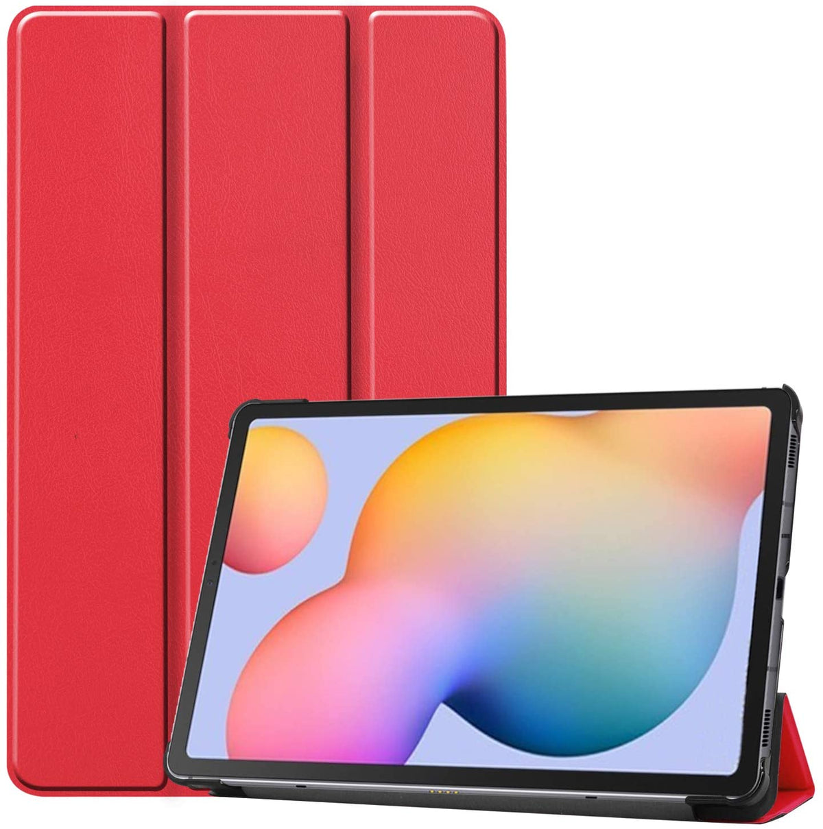 Smart cover met hard case Samsung Galaxy Tab S6 Lite rood