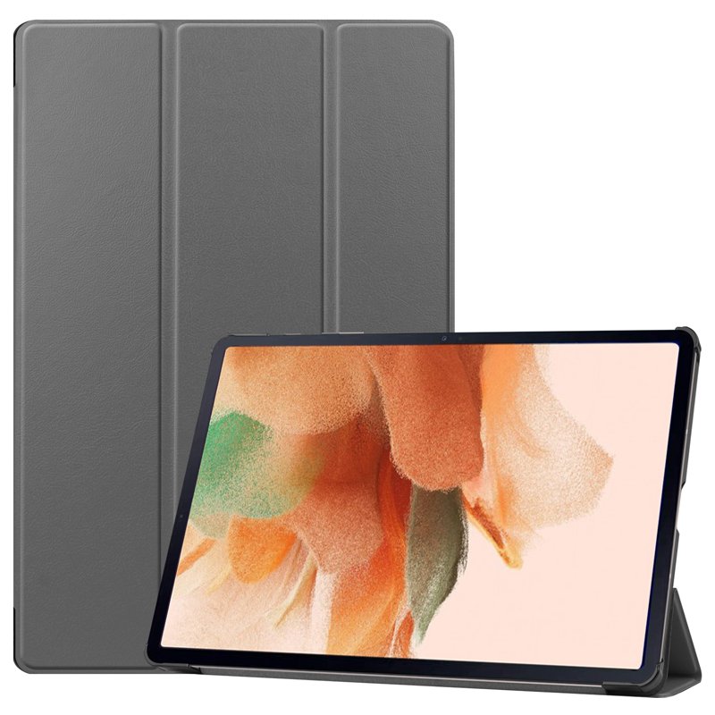 Smart cover met hard case Samsung Galaxy Tab S7+/S7 FE/S8+ grijs