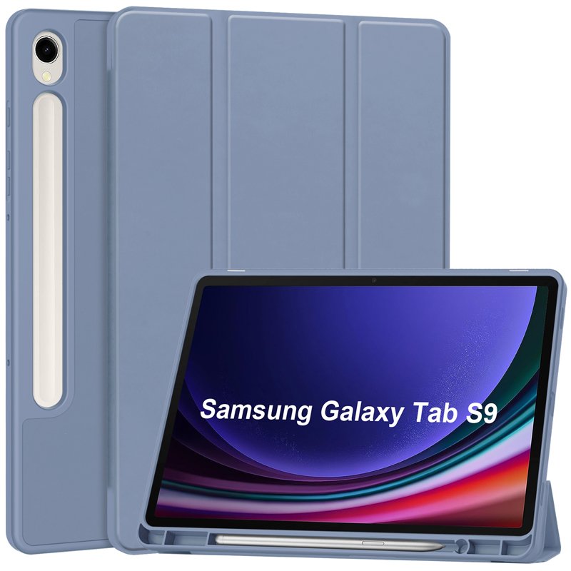Smart cover met S Pen houder Samsung Galaxy Tab S9 blauw