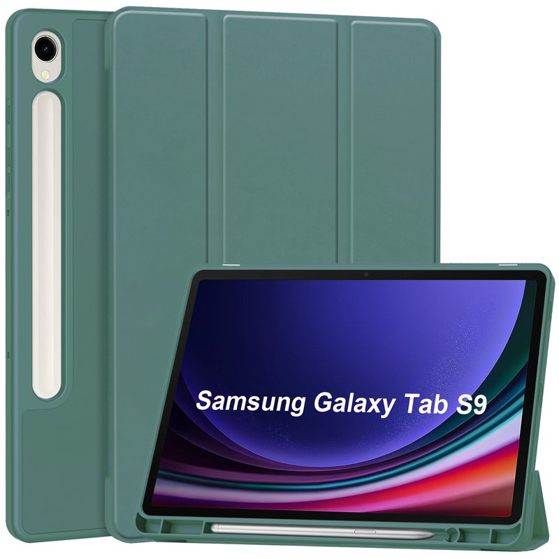 Smart cover met S Pen houder Samsung Galaxy Tab S9 groen