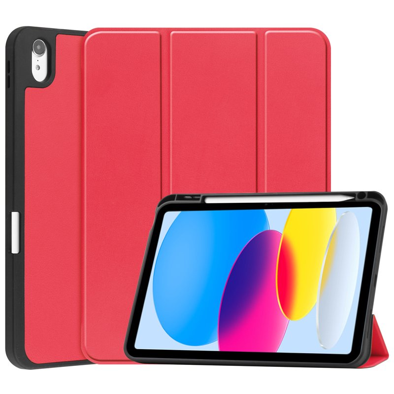 Smart hoes met pencil houder Apple iPad 2022/iPad 2025 rood