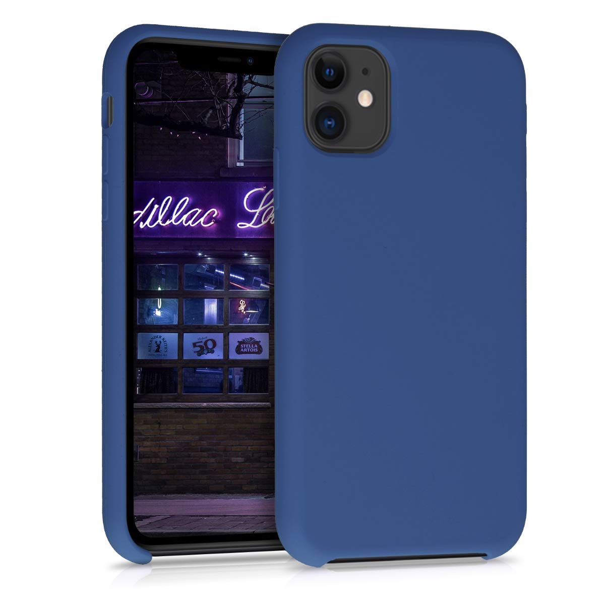 Softcase hoesje Apple iPhone 11 mat - blauw