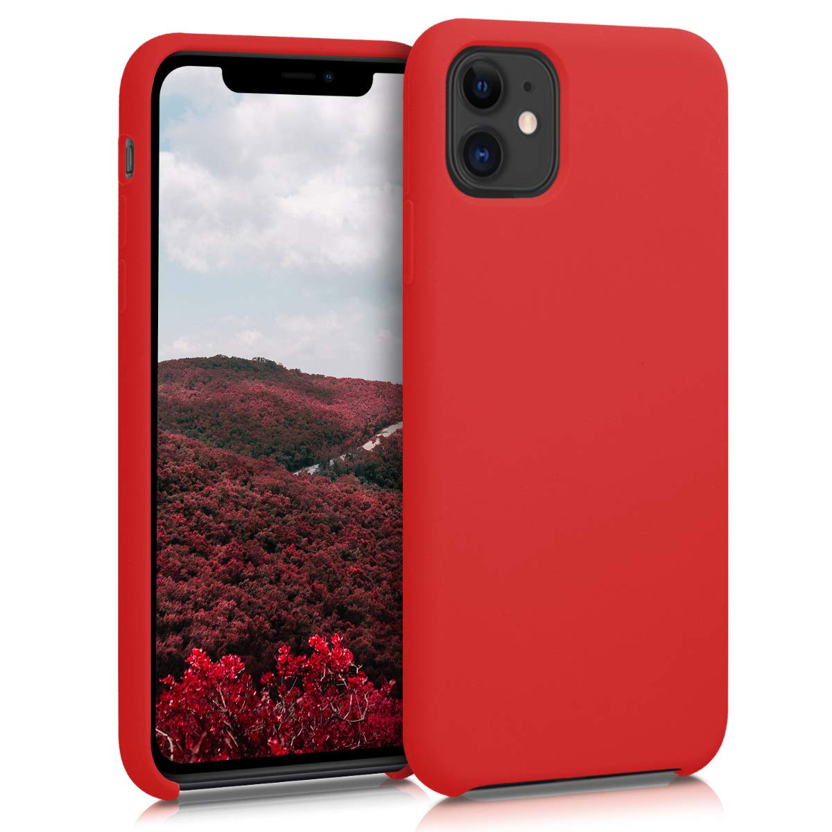 Softcase hoesje Apple iPhone 11 mat - rood