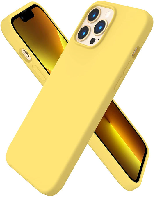 Softcase hoesje Apple iPhone 13 Pro Max mat - geel