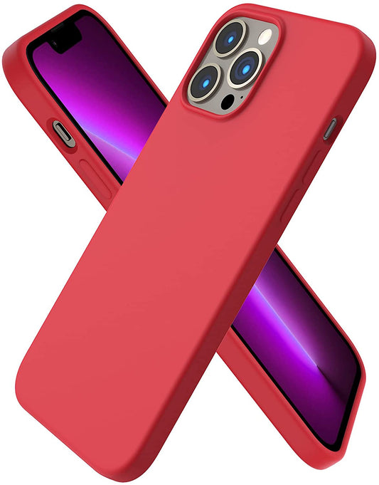Softcase hoesje Apple iPhone 13 Pro Max mat - rood