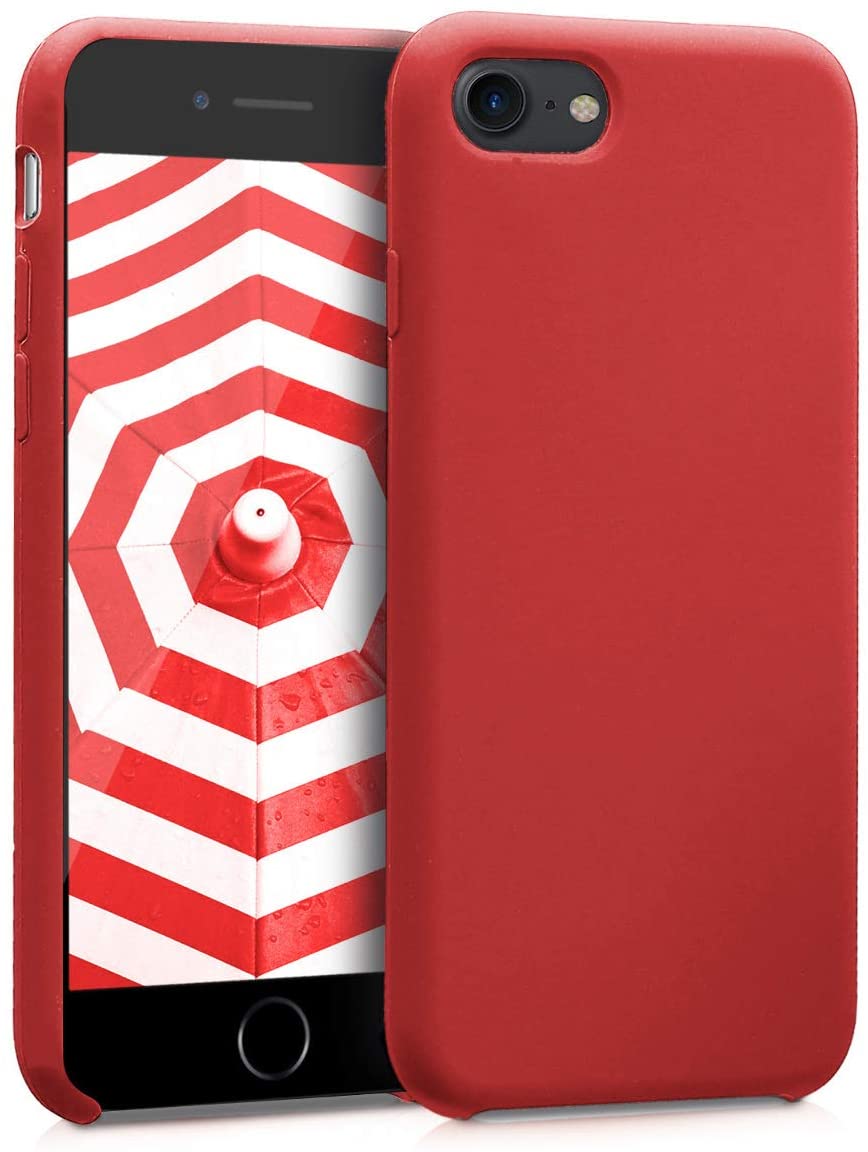 Softcase hoesje Apple iPhone 7/8/SE (2020/2022) mat - rood