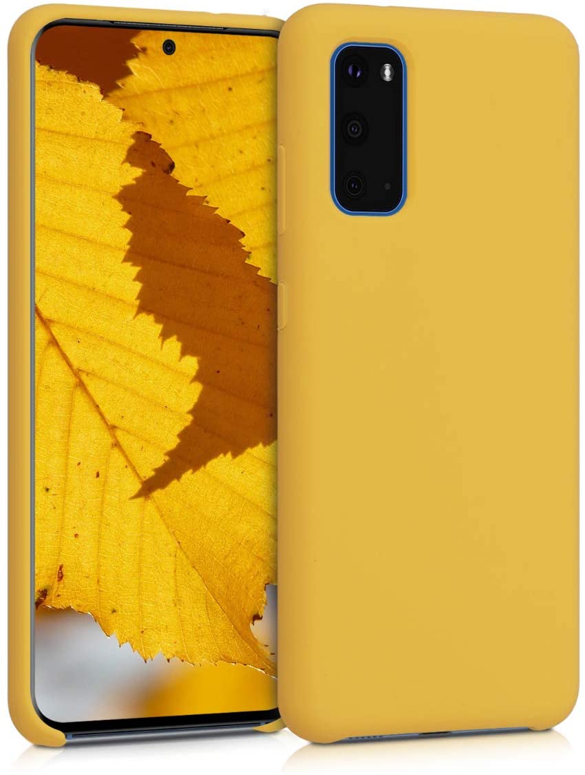 Softcase hoesje Samsung Galaxy S20 mat - geel