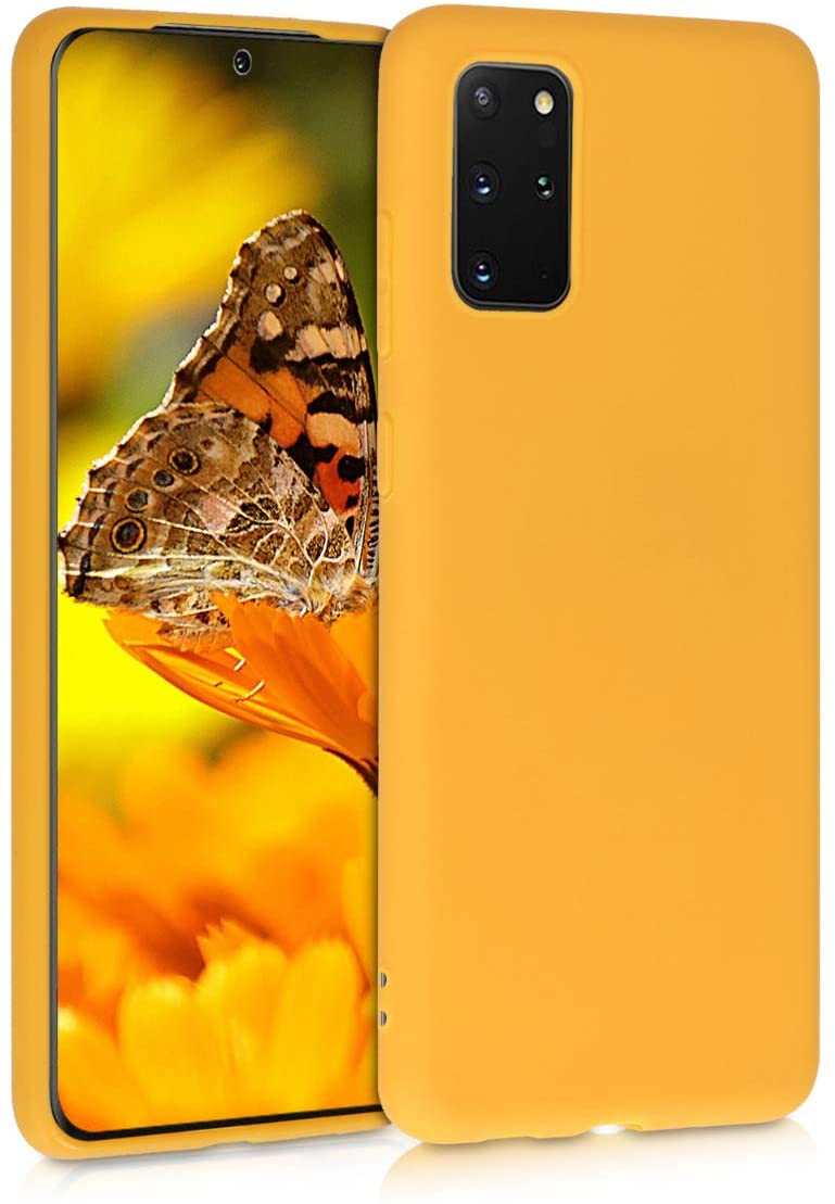 Softcase hoesje Samsung Galaxy S20 Plus mat - geel