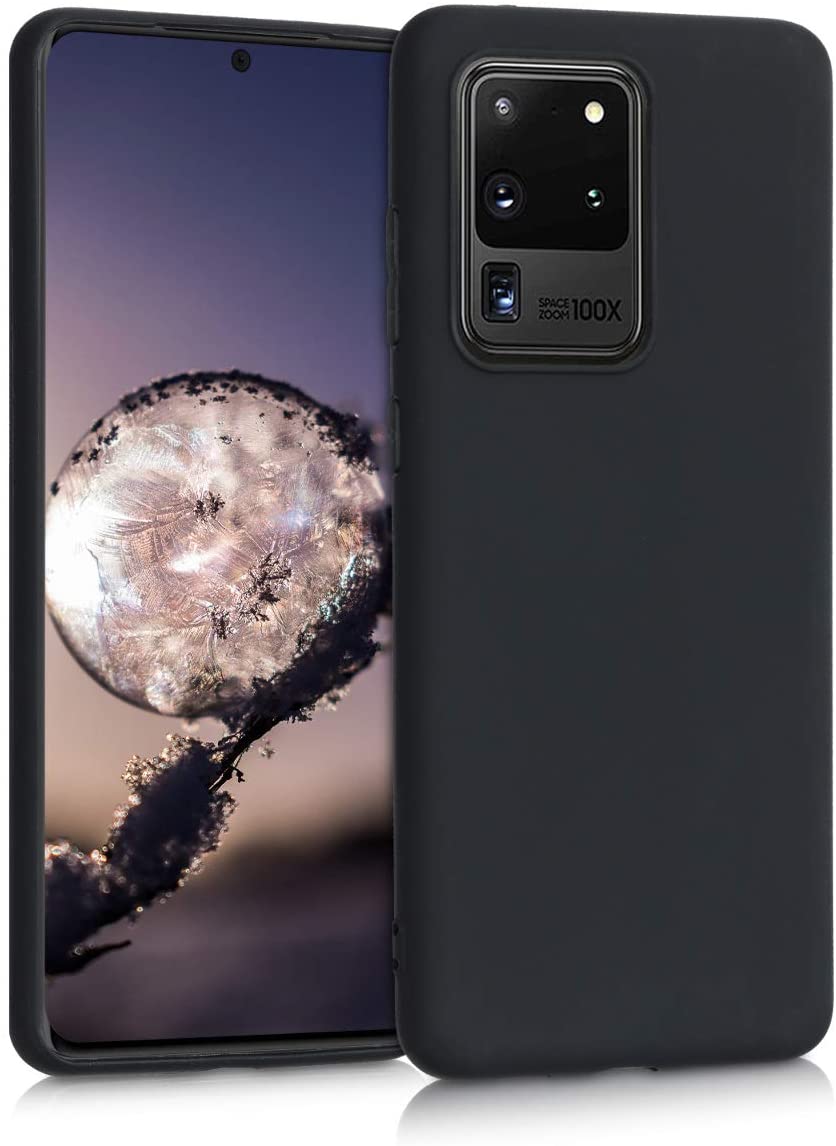 Softcase hoesje Samsung Galaxy S20 Ultra mat - zwart