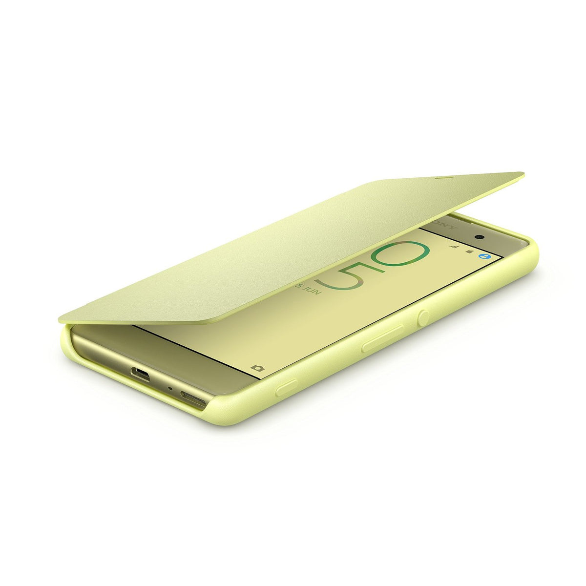Sony Xperia XA Style Cover Flip SCR54 geel/goud