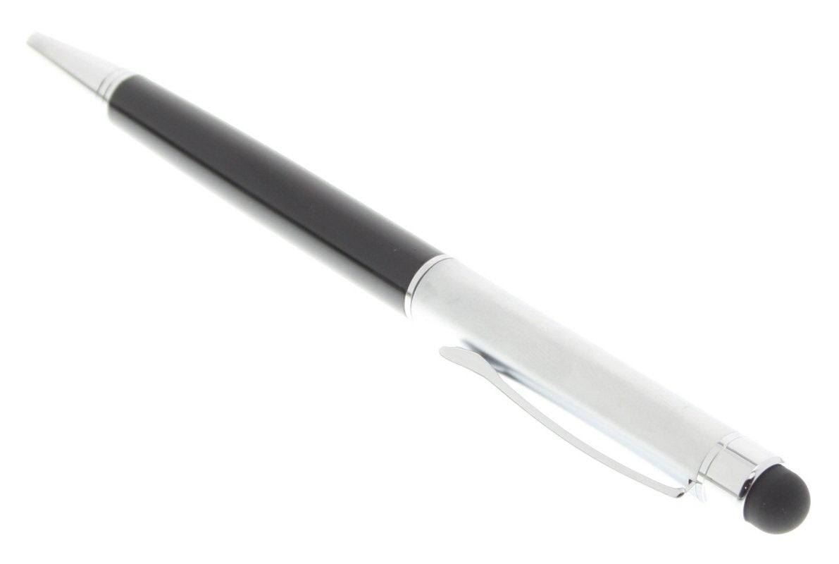 Stylus Pen met pen- schrijffunctie zilver-zwart