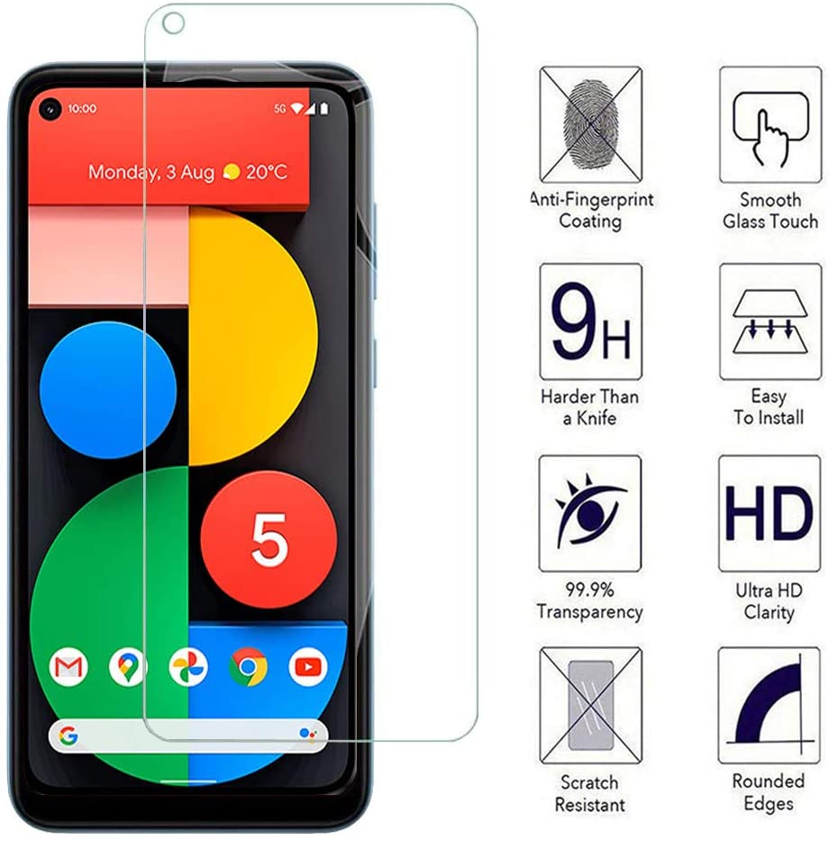 Tempered Glass Screenprotector Google Pixel 5