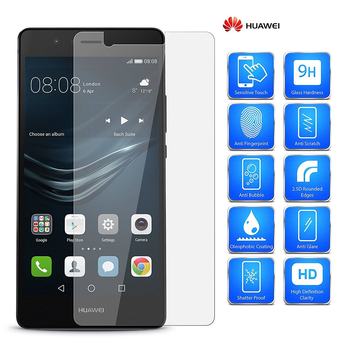 Tempered Glass Screenprotector Huawei Honor 5A