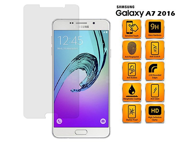 Tempered Glass Screenprotector Samsung Galaxy A7 2016