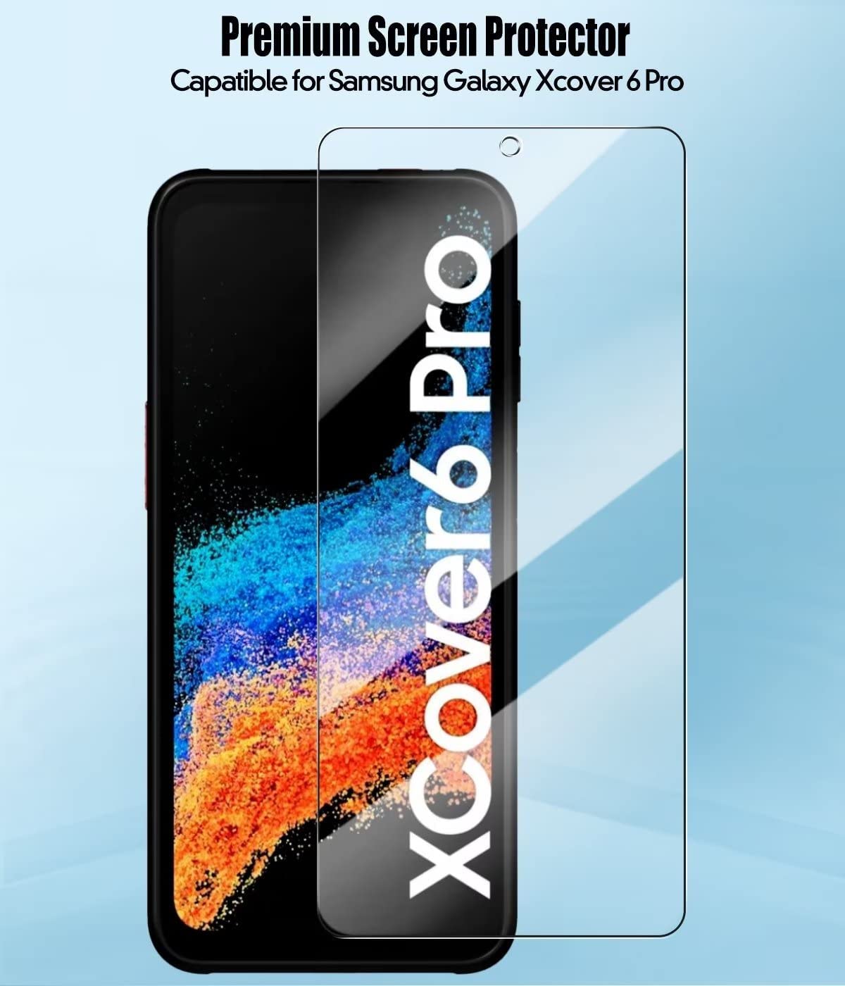 Tempered Glass Screenprotector Samsung Galaxy Xcover 6 Pro