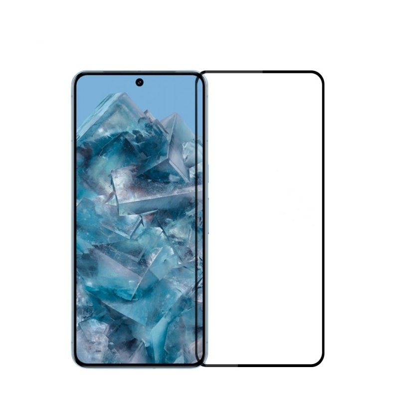 Tempered Glass (volledig scherm) Google Pixel 9 zwart