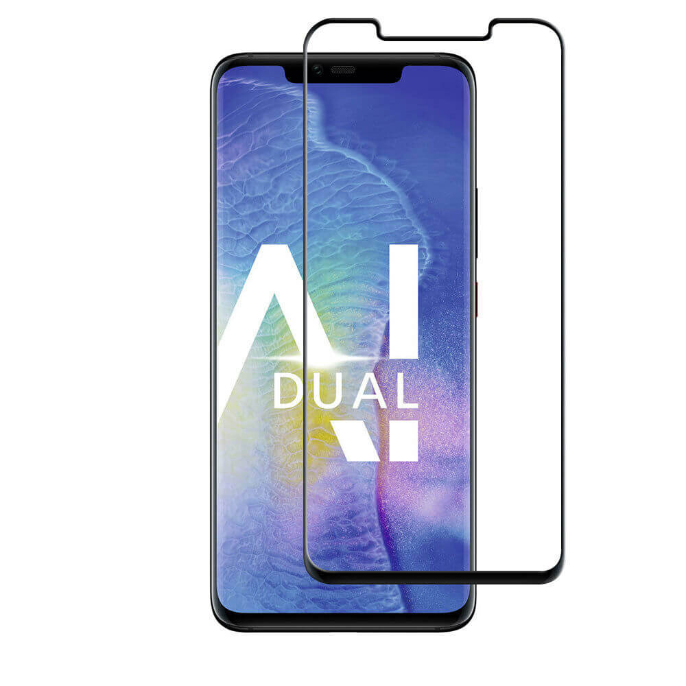 Tempered Glass (volledig scherm) Huawei Mate 20 Pro zwart