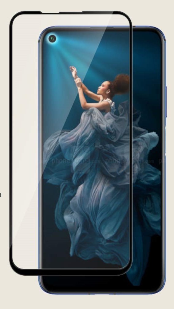 Tempered Glass (volledig scherm) Huawei Nova 5 Pro zwart