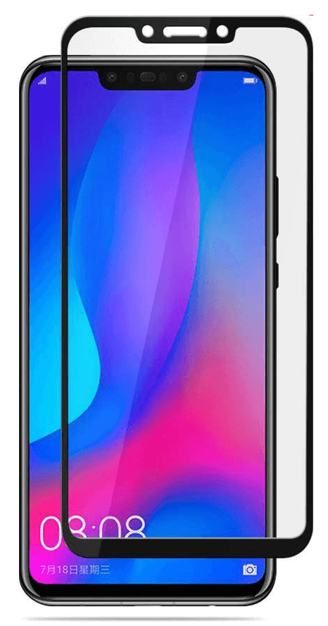 Tempered Glass (volledig scherm) Huawei P Smart+ zwart