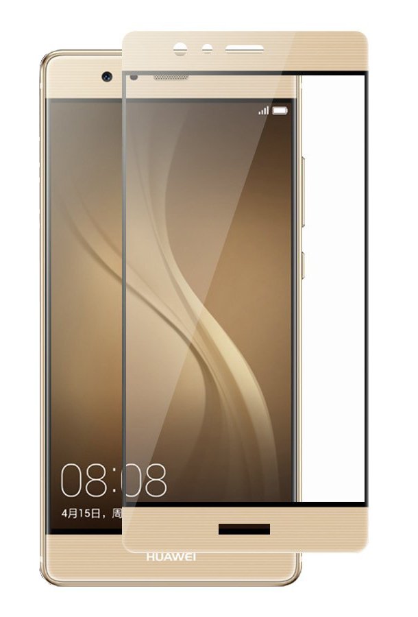 Tempered Glass (volledig scherm) Huawei P9 goud