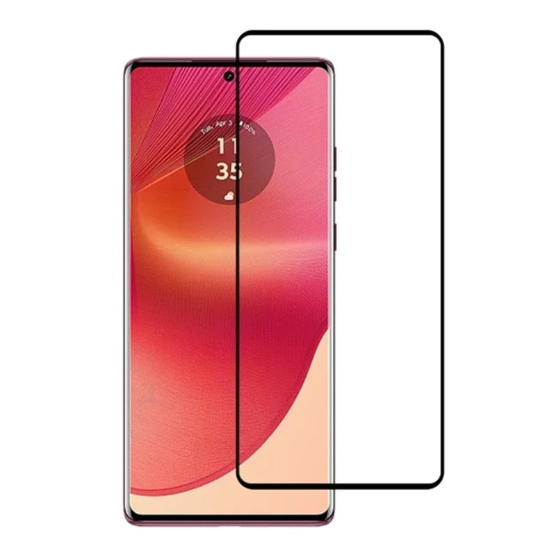 Tempered Glass (volledig scherm) Motorola Edge 50 Fusion zwart