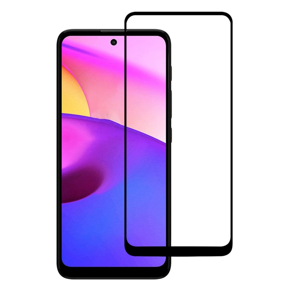 Tempered Glass (volledig scherm) Motorola Moto E40 zwart