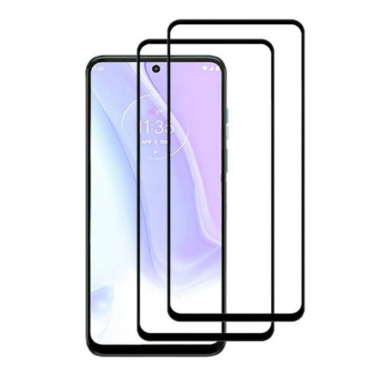 Tempered Glass (volledig scherm) Motorola Moto G22 zwart