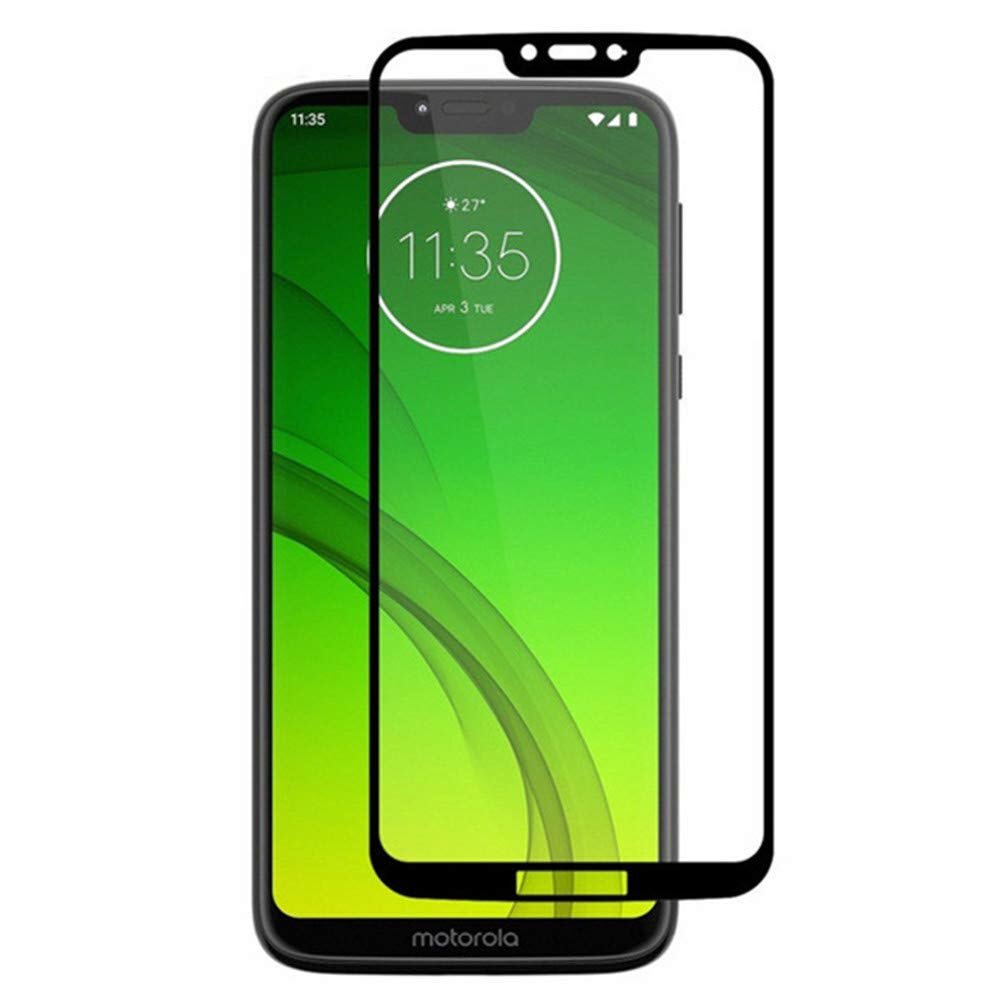 Tempered Glass (volledig scherm) Motorola Moto G7 Play zwart