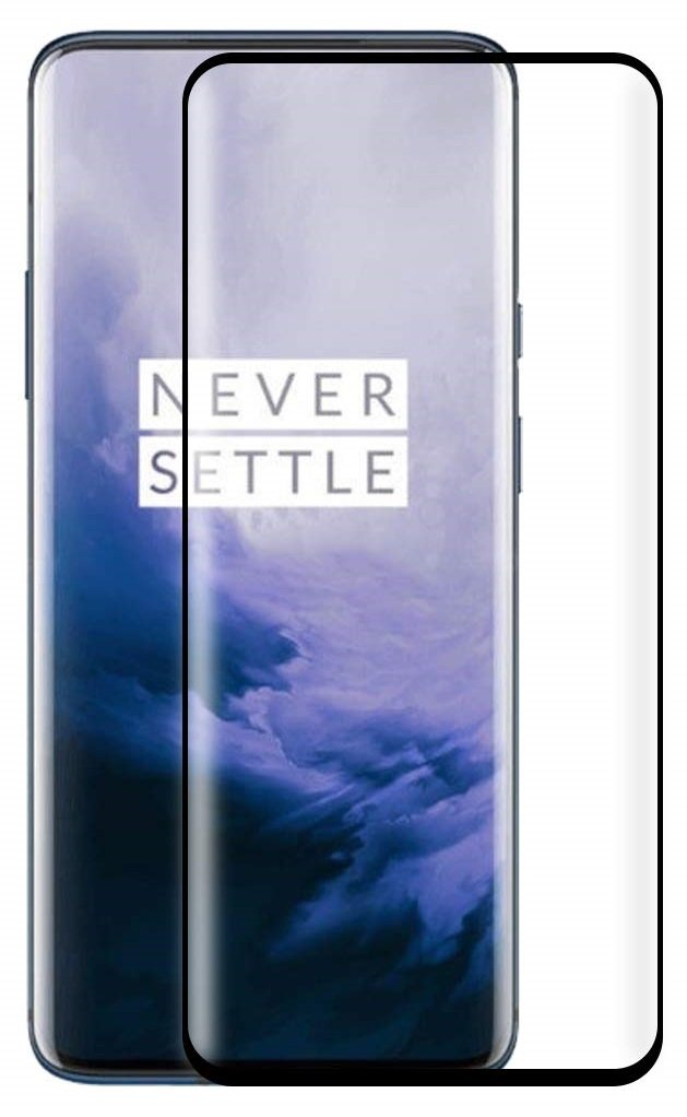 Tempered Glass (volledig scherm) OnePlus 7T Pro/7 Pro zwart